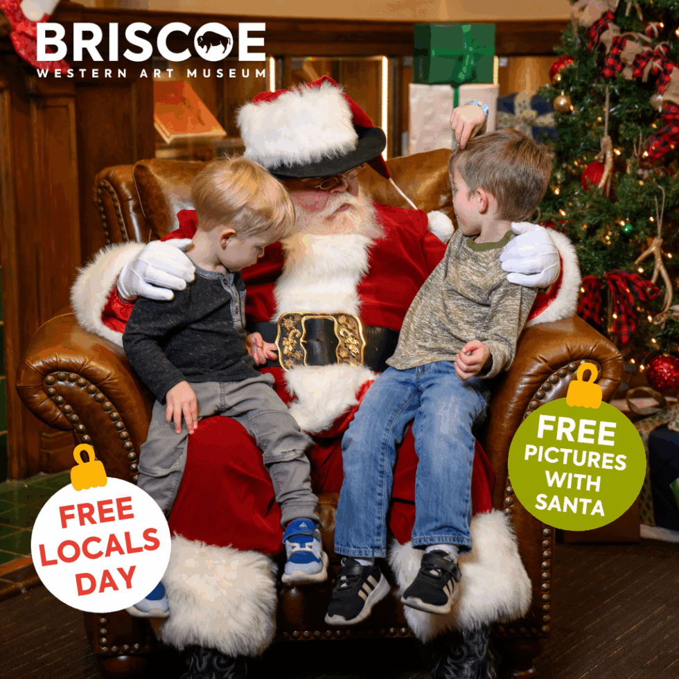 Enjoy Free Cowboy Christmas at the Briscoe with Cowboy Santa
