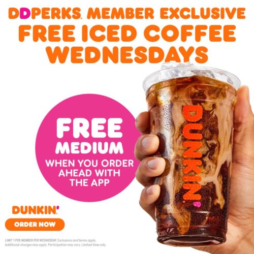 Popular Donut Shop Offers Free Iced Coffee on Wednesdays