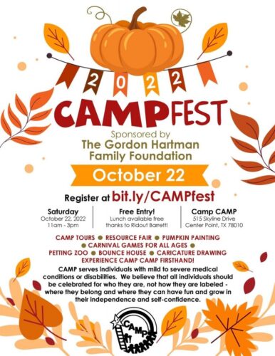 Come Out to CAMPfest this Weekend in the Beautiful Texas Hill Country