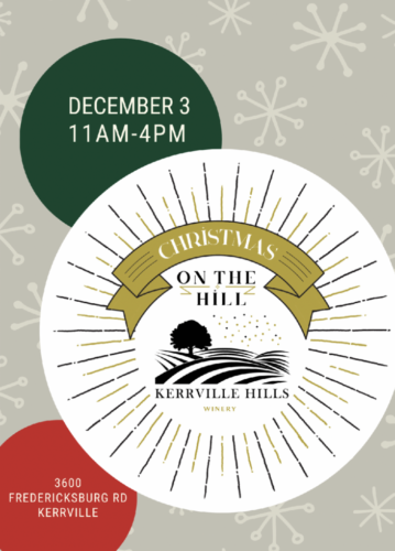 Awesome Hill Country Winery is Having Christmas On The Hill on Dec 3